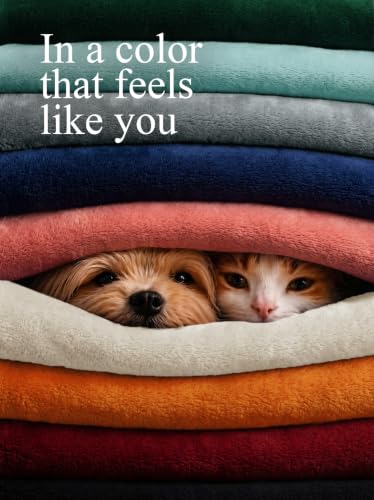 Utopia Bedding Ultra Soft Fleece Bed Blanket Throw Size Linen (50x60 Inch) - color: Linen, size: Throw (50x60 Inch)