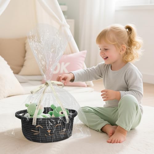 Small Cat Toy Basket, Gift Baskets Empty for Baby Shower,9.8" x 4" - size: 9.8"D x 4"H