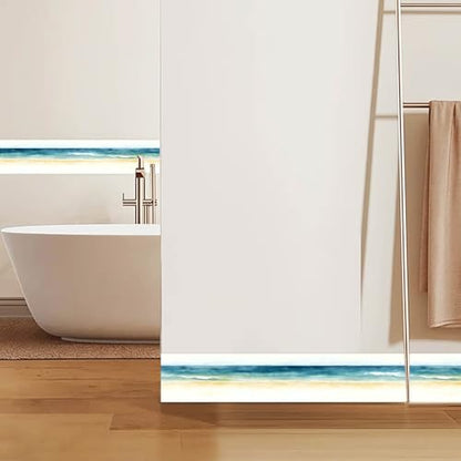 IVN Wallpaper Border Peel and Stick Wall Beach Shore 4x196 Inch - color: Beach Shore