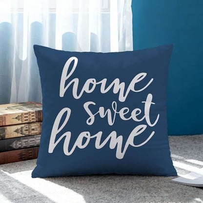 Hexagram Throw Pillow Covers 18x18, Navy Blue Outdoor Pillow Covers - color: Navyblue, size: 18" x 18" (Pack of 4)
