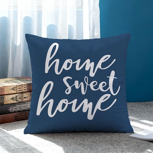 Hexagram Throw Pillow Covers 18x18, Navy Blue Outdoor Pillow Covers - color: Navyblue, size: 18" x 18" (Pack of 4)