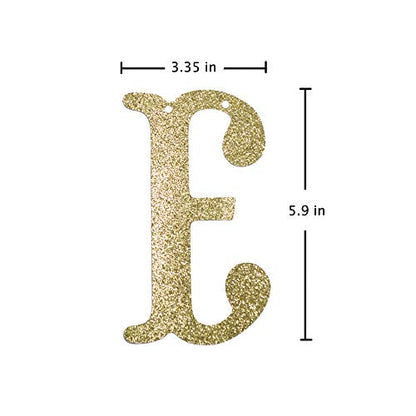 Qttier We Still Do Banner, Gold Glitter - color: Gold