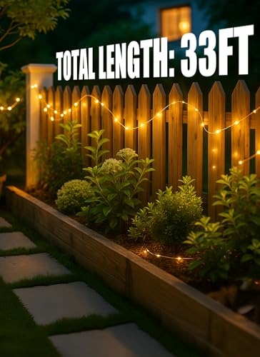 Solar String Lights, 6 Pack Total 198Ft 600 LED Fairy Lights Warm White - color: Warm White, size: 33FT*6Packs