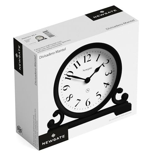 NEWGATE® Divisadero 벽난로 시계 | 더블 스크롤 디자인 | 바닐라 크림 - color: 바닐라 크림