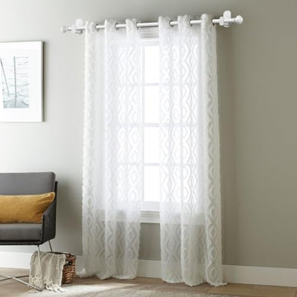 KAMANINA Curtain Rods No Drilling for Windows 32 to 86 Inches, White - color: White, size: 32-86"