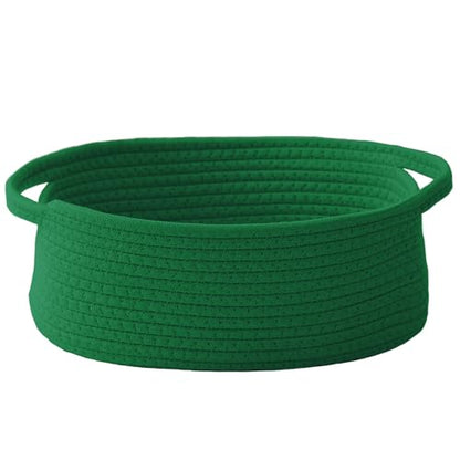 JMvicyroam Small Woven Basket, Empty Gift Basket, Green/1 Pack - color: Green, size: 1 Pack