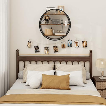 Circle Shelf Wall Decor, 3 Tier Decorative Round Wall Shelf - size: Circular