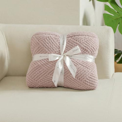 Premium Minky Throw Blanket, Soft Plush Lightweight Cozy Touch - color: Argyle Knit Beige, size: Throw(50″x60″)