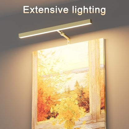 16" LED Picture Light Plug in, 5W Gold Art Light - color: Gold, size: 16 inch