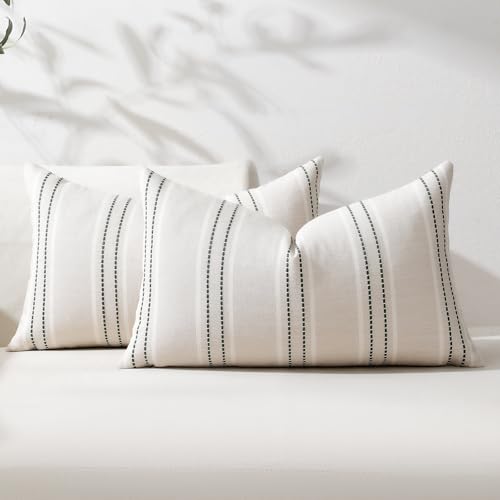 Hckot Spring Throw Pillow Covers 12x20 Set of 2 Green Pillow Covers - color: Dark Green, size: 20" x 12" (Pack of 2)