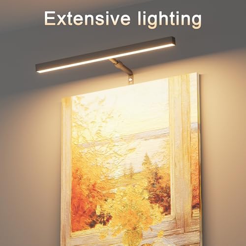 16" LED Picture Light Plug in, 5W Black Art Light - color: Black, size: 16 inch