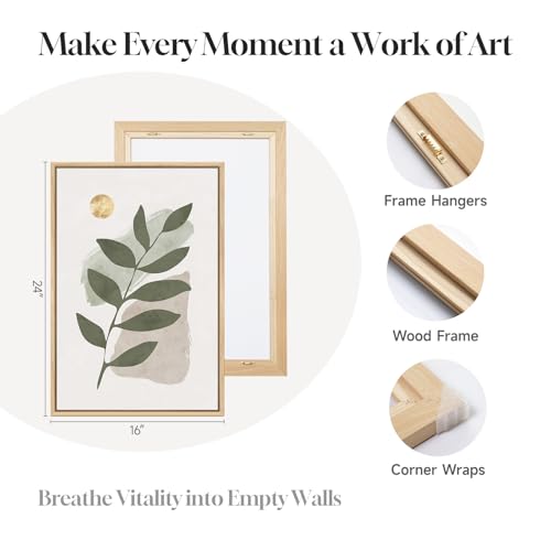 Large Framed Boho Sage Green Abstract Wall Art for Living Room, 16x24 Inch - color: Green Gold, size: 24" H x 16" W x 3Pcs
