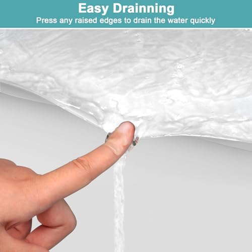 Under Sink Mat for Kitchen Waterproof, Silicone Sink Mat, White, 34" x 22" - color: White, size: 34" x 22"