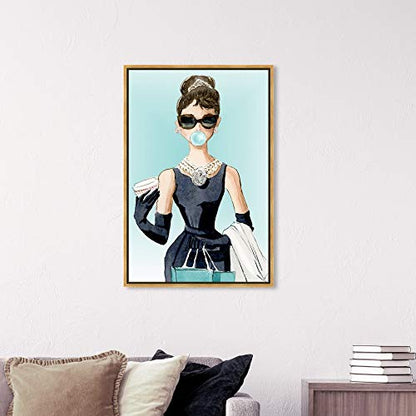 The Oliver Gal Artist Co. Abstract Wall Art Canvas - size: 36"L x 24"W, style: Gold Frame