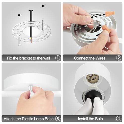 BoostArea 2-Light Led Track Lighting,White Ceiling Lighting Fixtures,Wall Sconces Ceiling Spotlight with Foldable Light Arms for Kitchen, Closet, Bedroom,GU10 Socket, Bulbs Not Included - color: 2 light White