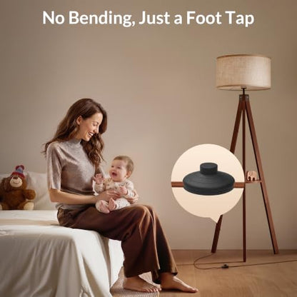 LEPOWER Shelf Floor Lamp Tripod Mid Century Modern Lamps for Living Room - color: Brown Holder