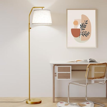 SUNMORY Floor Lamps for Living Room, 0-100% Dimmable Standing Lamp - color: Gold