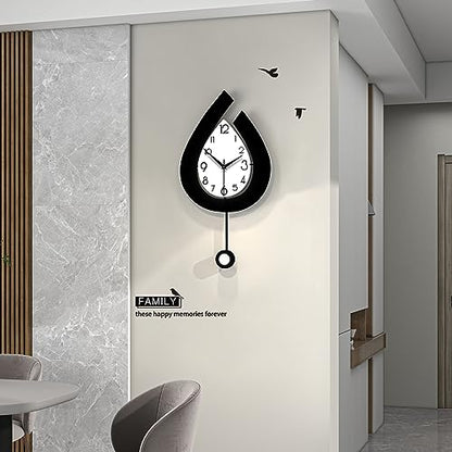 Decorative Wall Clock for Living Room Decor Large Modern Clocks - size: 12*22 inch
