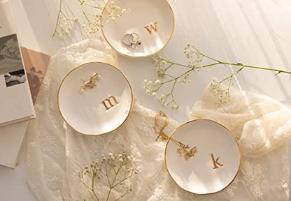 COLLECTIVE HOME Ceramic Jewelry Tray, Trinket Dish, Gifts for Women (S) - color: S