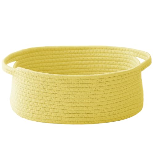 JMvicyroam Small Woven Basket, Empty Gift Basket, Yellow/1 Pack - color: Yellow, size: 1 Pack