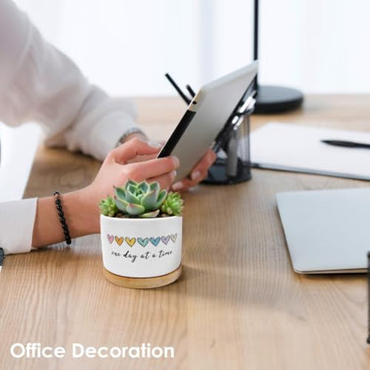 Inspirational Mental Health Gifts Plant Pots Planters - color: Style B