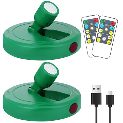 Cordless Spotlight Battery Operated, Rechargeable Plant Spot Lights - color: chargeable Green