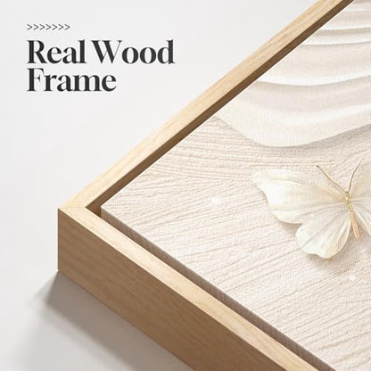 Framed Modern Neutral Beige Abstract Wall Art for Living Room, 20x30 Inch - color: 2 Piece-Neutral, size: 20" W x 30" H x 2Pcs