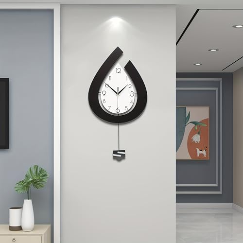 Large Wall Clock for Living Room Decor Big Pendulum Modern Wall Clock Silent Non Ticking Battery Operated 28.7 Inch Clock for Kitchen Bedroom Bathroom Office Indoor Home Decorative - size: 28.7 INCH