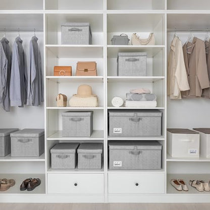 GRANNY SAYS Extra Large Storage Bins with Lids, Closet Bins, Gray - color: Gray, size: Extra Large - 2 Pack