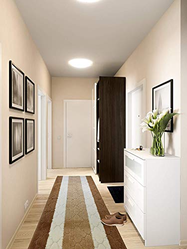 Custom Size Hallway Runner Rug, Slip Resistant, 26 Inch Wide X Your Choice of Length, Trellis Beige, 26 Inch X 3 Feet, Doormat Size - color: Beige Trellis, size: 2'2" x 3' (Rectangular)