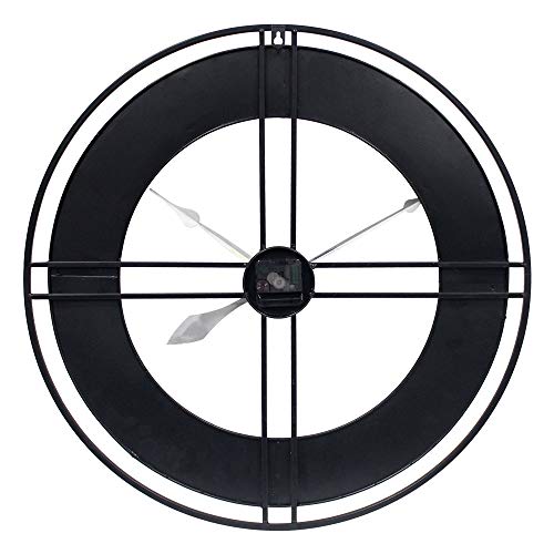 Growsun 24'' Large Wall Clock Pure Metal Retro Heavy Duty Large Decor for Home Living Room Farmhouse - size: 24 inch