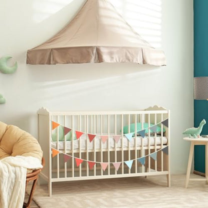 Oudain 2 Pcs Pennant Banner Flags Nursery Garland Triangle, Mixed Color - color: Mixed Color