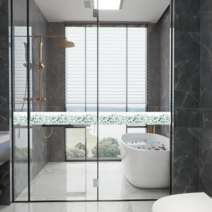 Eucalyptus Leaf Wallpaper Border Peel and Stick Green Botanical Trim - color: Green/White, size: 3.9" x 393.7"