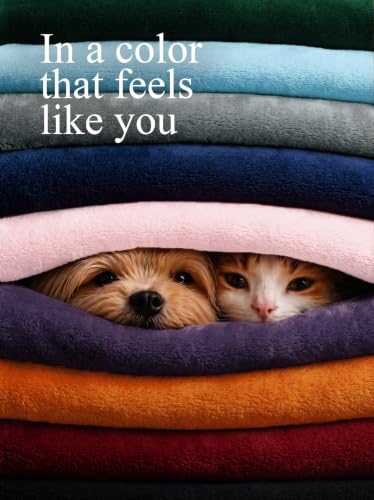 Utopia Bedding Soft Fleece Bed Blanket Throw Size Washed Blue (50x60 Inch) - color: Washed Blue, size: Throw (50x60 Inch)