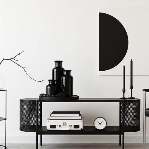 5 Pcs Coffee Table Decor Set, Black - color: Black
