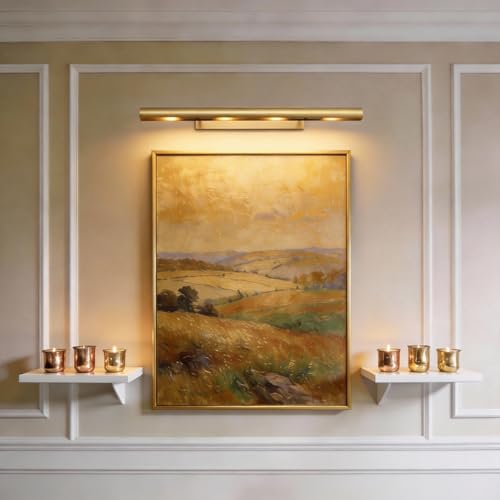 30 inch Hardwired Picture Light for Wall Brass Picture Lighting - color: Brass, size: 30in