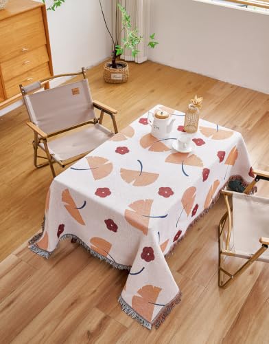 Erke Boho Throw Blanket Cushion Cover Sheet Blanket Chair Recliner Cover Rug Hanging Tapestry Furniture Slipcover (Ginkgo Leaf, 50" X 70") - color: Ginkgo Leaf