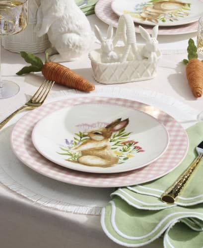Lenox Bunny 4-Piece Easter Accent Plates, Appetizer Plate Set for 4 - style: Accent Plates