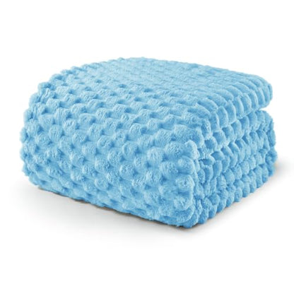 Exclusivo Mezcla 3D Fleece King Size Blanket for Bed, Blue - color: Blue, size: King ( 90x104 IN )