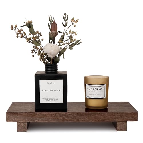 Wood Bathroom Tray Farmhouse Decor Kitchen Soap Holder, 10"x4.5" Walnut - color: Walnut, size: 10" x 4.5" x 1.6"