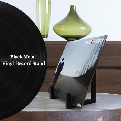 Vinyl Record Holder, 1 Pcs Metel Tabletop Record Display for Album Magazine