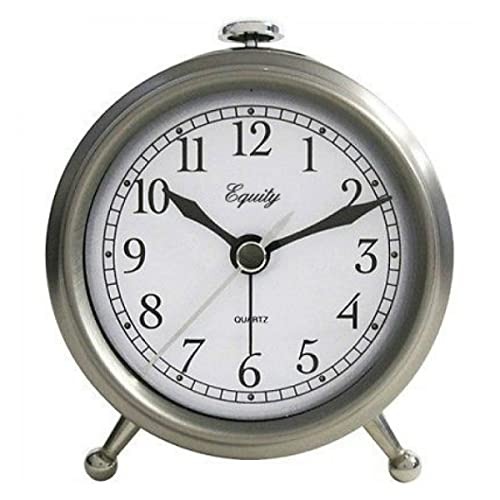 Equity 25655 Metal Quartz Alarm Clock
