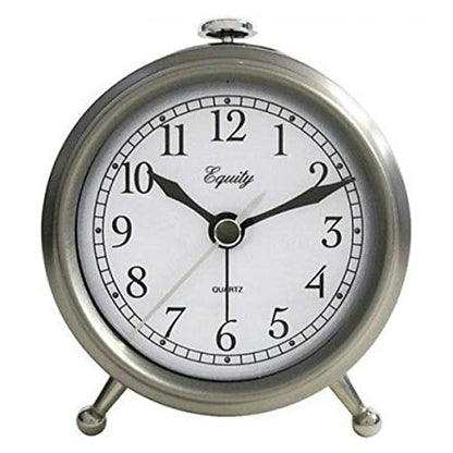 Equity 25655 Metal Quartz Alarm Clock