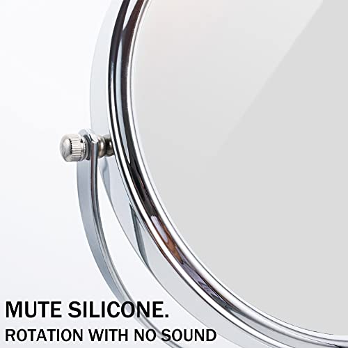 Nicesail Adjustable Tabletop Makeup Mirror Magnified Vanity Chrome 10X - color: Chrome Finish-10x