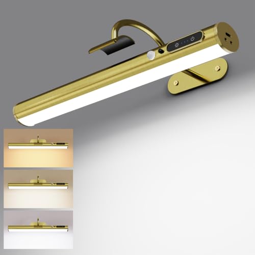 Motion Sensor Battery Operated Picture Light,Wireless Picture Light - color: Motion Sensor Antique Brass