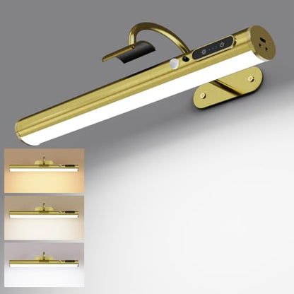 Motion Sensor Battery Operated Picture Light,Wireless Picture Light - color: Motion Sensor Antique Brass