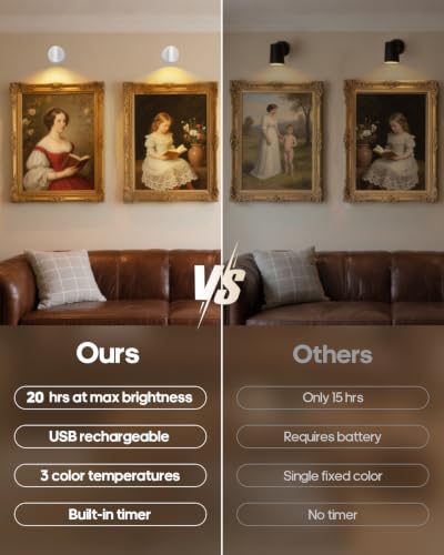 Spotlights Indoor with Remote, 3000Mah Rechargeable Wireless Plant Light - color: White-3000mAh