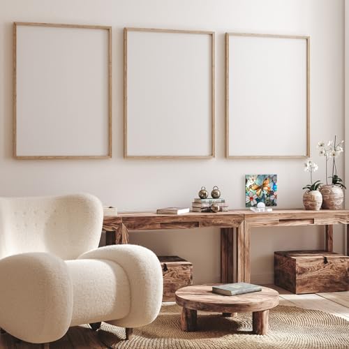 Kathfly 4 Pcs Mini Acrylic Adjustable Glass Art Stands Display Easel - color: Transparent, size: 7 x 5 x 1.5 cm