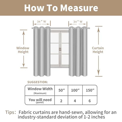 LAMIT Short Linen Window Curtains 30 Inches Long 2 Panels, 34 x 30 Inch - color: Beige, size: 34"W x 30"L (Pack of 2)