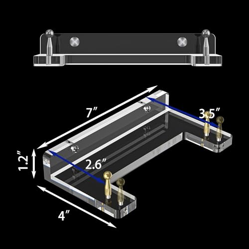 Wall-Mount Acrylic Display Shelf for Plates, Acrylic Plate Stand with Adjustable Display Angle, Ideal Hanger for 6-16 Inch Plates, Picture Frames, Bowl, Certificate, Artwork, Silver Pegs - 1 Pack - color: Silver Pegs